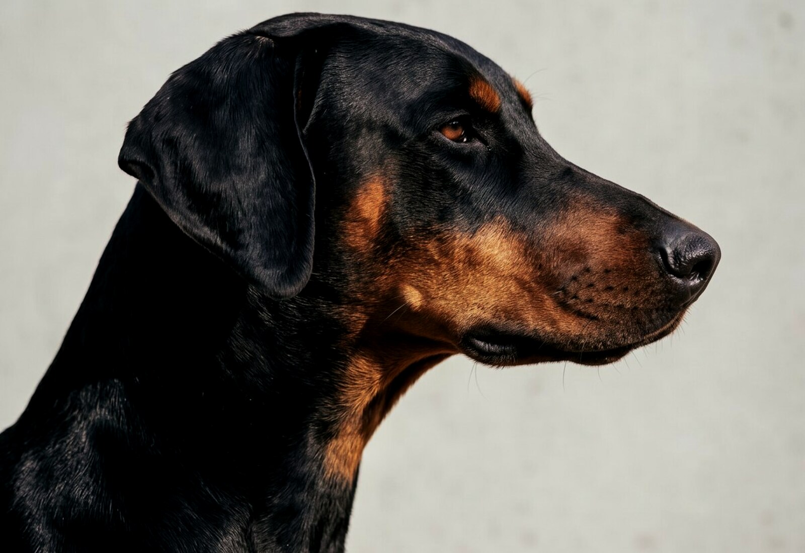 Dobermann LOF du Domaine de Veyrac, oreilles et queue naturelles